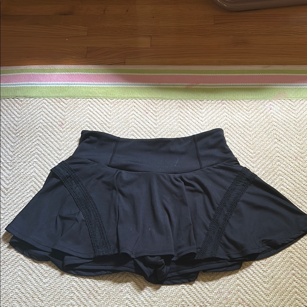 Pleats And Thank You Skort Black- Free People Movement